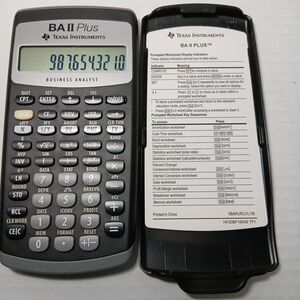 Texas Instruments BA II Plus Business Analyst Financial Calculator